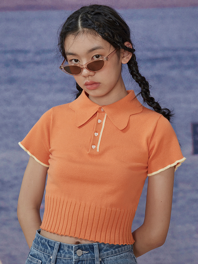 Polo de Punto con Cuello Tejido - Image 4