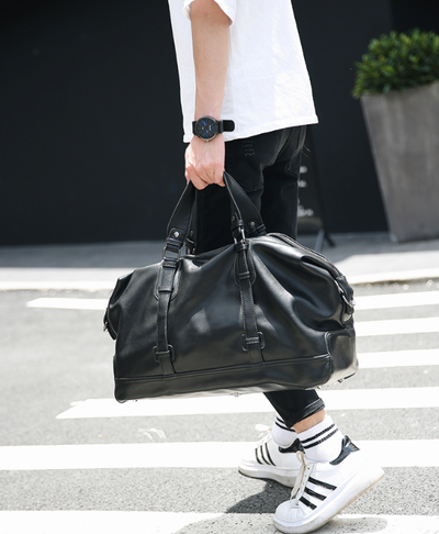 Bolso de Viaje de Cuero para Hombre - Maletín Multifuncional de Gran Capacidad - Image 8