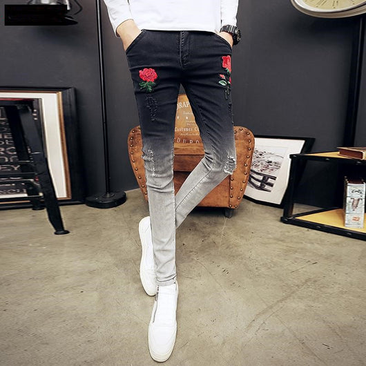 Jeans con Bloques de Color Estampados - Image 5