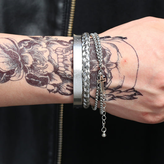 Pulsera Brazalete para Hombre - Joyería Elegante para Fiestas - Image 4