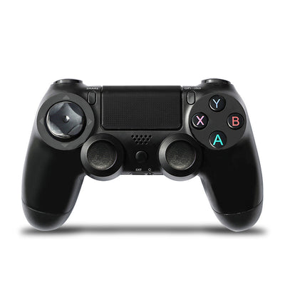 Rose gold wireless game controller with dual vibration, Bluetooth, and action buttons for PS4, PC, and P3. - Image 4