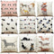 Funda de Almohada Vintage Perros Algodón 45x45