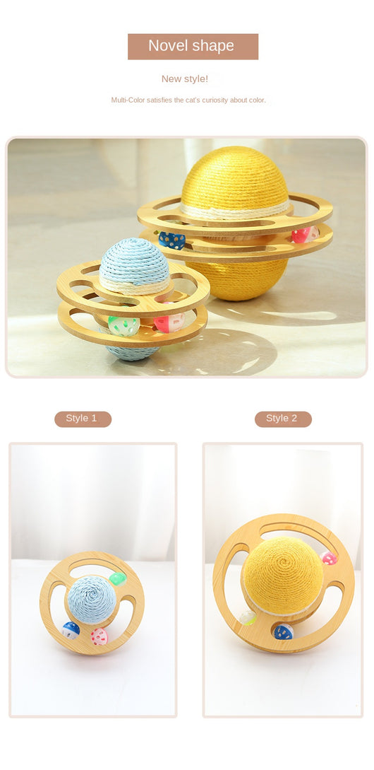 Rascador de Sisal para Gatos con Bola Interactiva y Tablero de Desgaste - Image 14