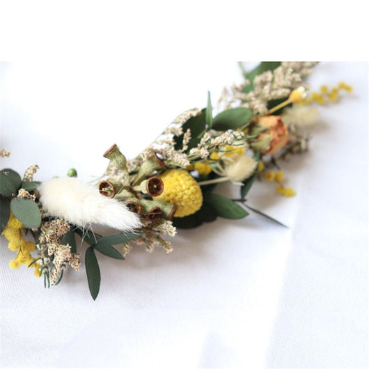 Corona de flores secas para novia - Image 6