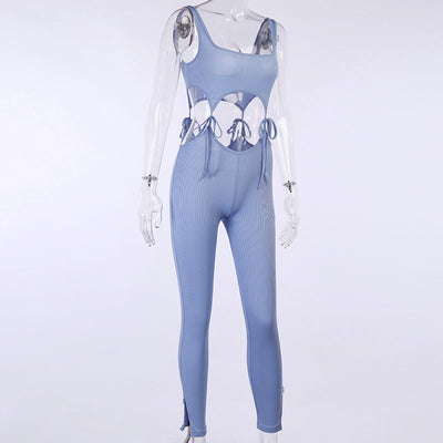 Pantalón deportivo con cortes y cordones ajustables - Image 24