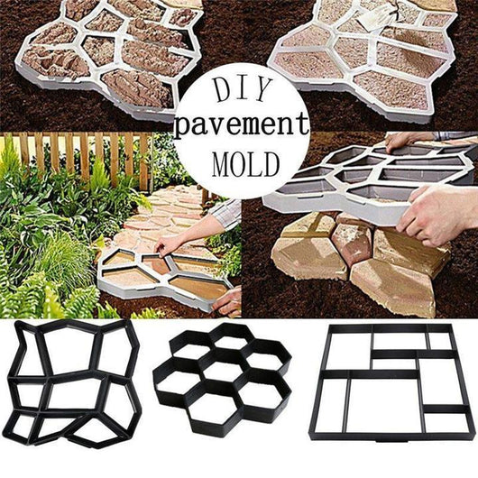 Molde Hexagonal Ultraligero para Pavimento de Jardín DIY