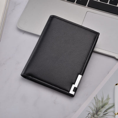 Billetera de Cuero PU para Hombre - Doble Pliegue Multifunción Compacta - Image 13