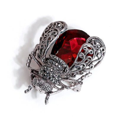 Broche de Cicada con Cristales de Diamantes de Imitación
