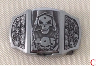 Hebilla de Cinturón Calavera 3D - Estilo Europeo y Americano - Image 3