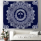 Tapiz Azul del Dios Solar - Diseño Tradicional