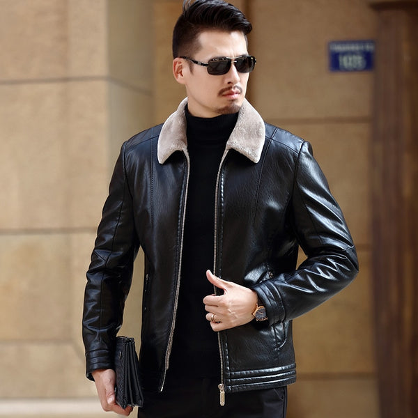 Chaqueta de Cuero Sintético PU Premium