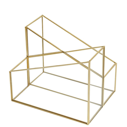 Caja de Almacenamiento de Vidrio con Borde de Cobre - Image 2