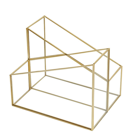 Caja de Almacenamiento de Vidrio con Borde de Cobre - Image 2