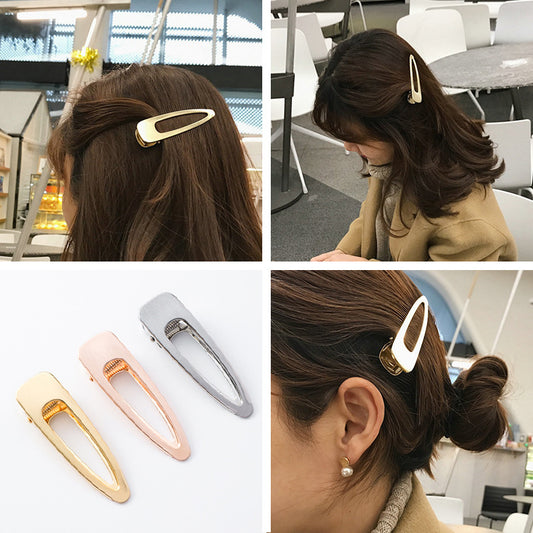 Pasador de Cabello Retro en Metal Cepillado con Personalidad - Image 2
