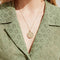 Colar feminino suéter folheado a ouro dourado para clavícula