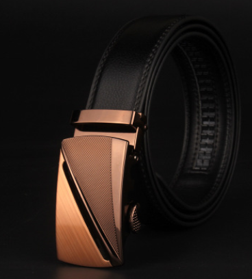 Cinturón de Cuero para Hombre con Hebilla de 8 Caracteres - Estilo Casual Moderno - Image 9