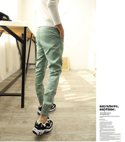 Pantalones Casuales Slim Fit Harem para Hombre - Estilo Coreano - Image 10