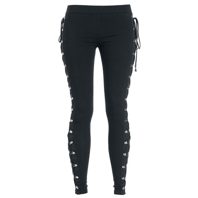 Leggings Ajustados Elásticos con Encaje y Cordones - Pantalones Casuales Versátiles - Image 6