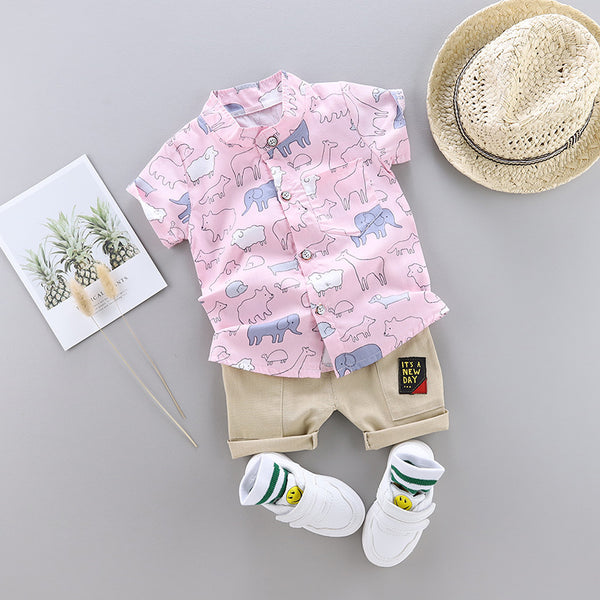Conjunto Infantil de Camisa y Shorts