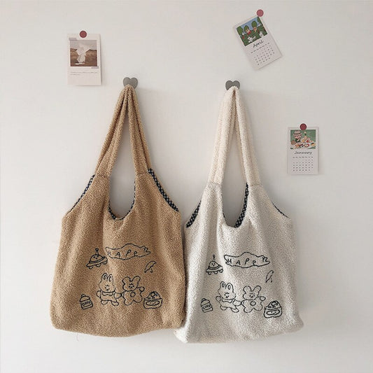 Bolsa de Compras Acolchada Bordada con Gran Capacidad - Image 2