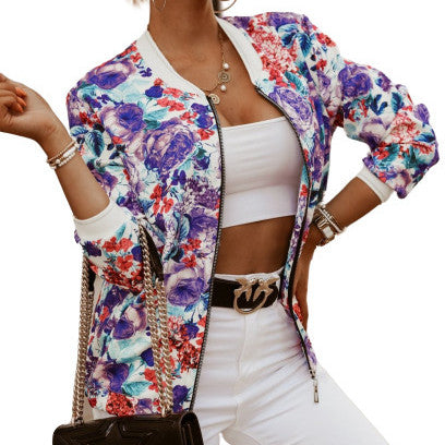 Chaqueta Corta Estampada de Manga Larga Ajustada - Image 12