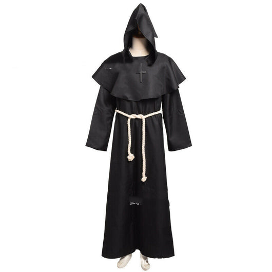 Túnica Medieval Monje - Disfraz Sacerdote y Mago - Image 3