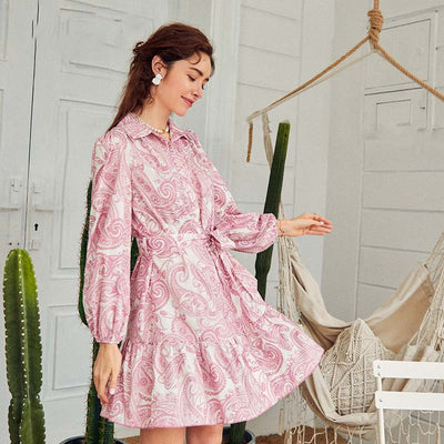 Vestido Camisero Étnico con Estampado Tribal - Image 2