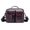 Bolsa Diagonal de Cuero Genuino para Hombre