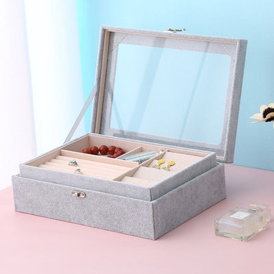 Caja Organizadora de Joyas Ice Flower con Terciopelo - Almacenamiento Elegante para Todas tus Piezas - Image 10