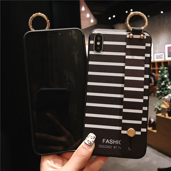 Funda de Celular a Rayas Resistente