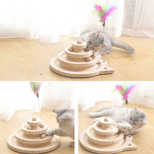 Torre de Escalada Giratoria de Tres Niveles con Pelota - Image 3
