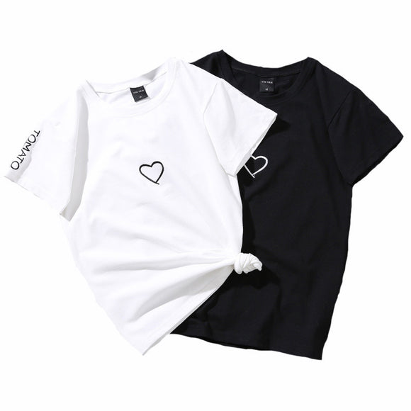 Playera Estilo Hong Kong para Mujer con Estampado Love