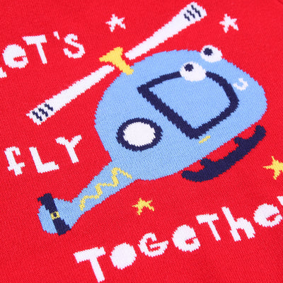 Suéter Infantil Helicóptero Jacquard Doble Dibujo - Image 4