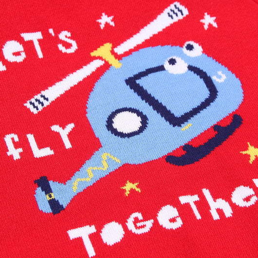Suéter Infantil Helicóptero Jacquard Doble Dibujo - Image 4