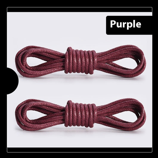 Cordones de Bota de Cuerda Encerada Redonda para Zapatos de Cuero - Un Par - Image 8