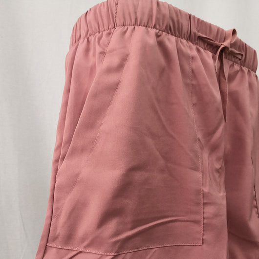 Shorts Anchos de Cintura Alta con Cordón y Encaje - Image 7