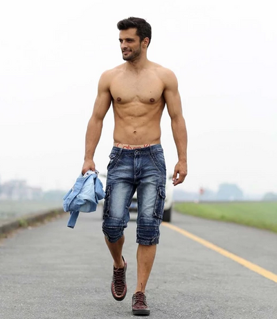 Shorts Denim Cropped con Bolsillos Laterales - Image 9