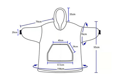 Manta Sudadera con Capucha de Algodón Grueso - Image 4