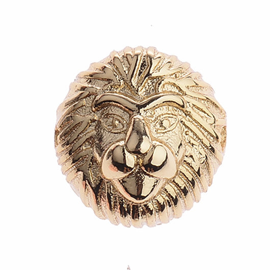 Abalorio Cabeza de León en Cobre para Pulseras de Hombre - Accesorio de Joyería Premium - Image 4