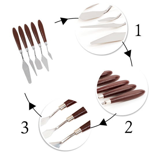 Set de 5 Espátulas para Pintura al Óleo - Image 5