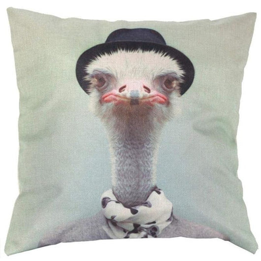 Funda de Cojín Estampado Avestruz para Sofá Cama y Decoración del Hogar - Image 3
