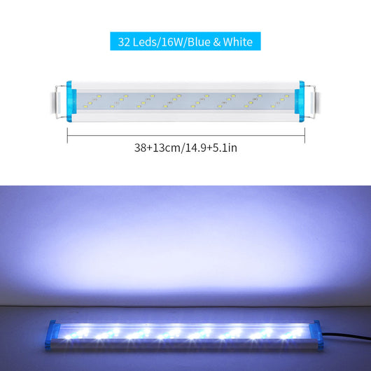 Lámpara LED Ultra Delgada para Acuario - Luz Blanca y Azul - Image 7