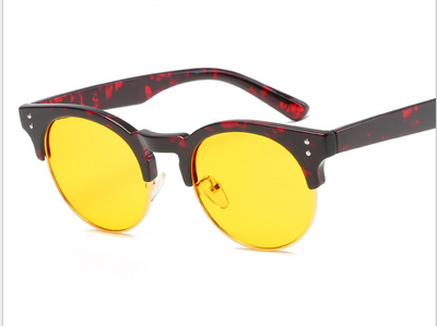 Gafas de Espejo Plano Unisex con Marco Retro Efecto Madera - Image 12
