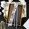 Silk Scarf Arm Bag Ribbon Thin Narrow Long Hair Band Decoration Small Scarf New Animal Blue