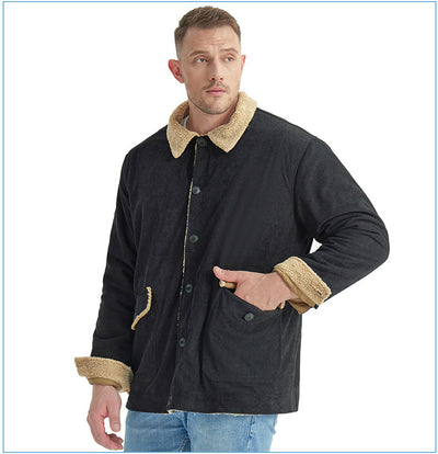 Chaqueta de Cachemira Gruesa para Hombre - Corte Holgado y Casual - Image 37