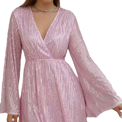 Vestido de Fiesta Elegante con Escote V y Cintura Realzadora - Image 6