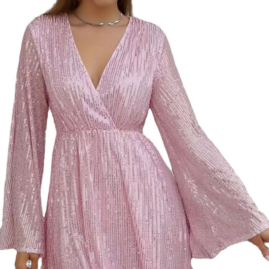 Vestido de Fiesta Elegante con Escote V y Cintura Realzadora - Image 6