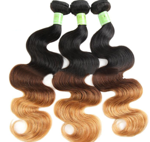 Paquete de Extensiones Onduladas Ombré T1b27 - Cabello Natural Xuchang - Image 3