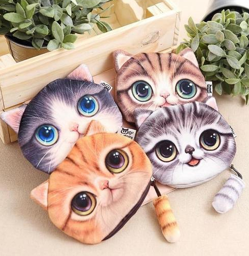 Monedero Gato 3D de Ojos Grandes - Image 5