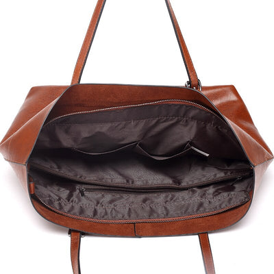 Bolso de Cuero Genuino Estilo Casual Horizontal para Mujer - Image 3